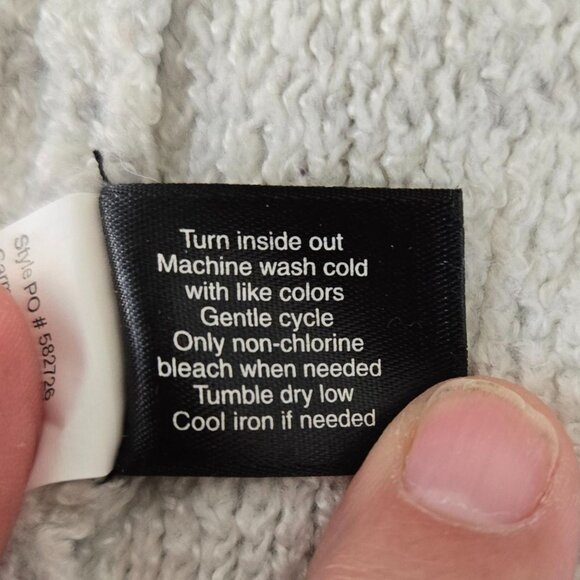 Lane Bryant Womens Plaid Duster Sweater Vest Open Front Gray & White 18/20 - Picture 14 of 14